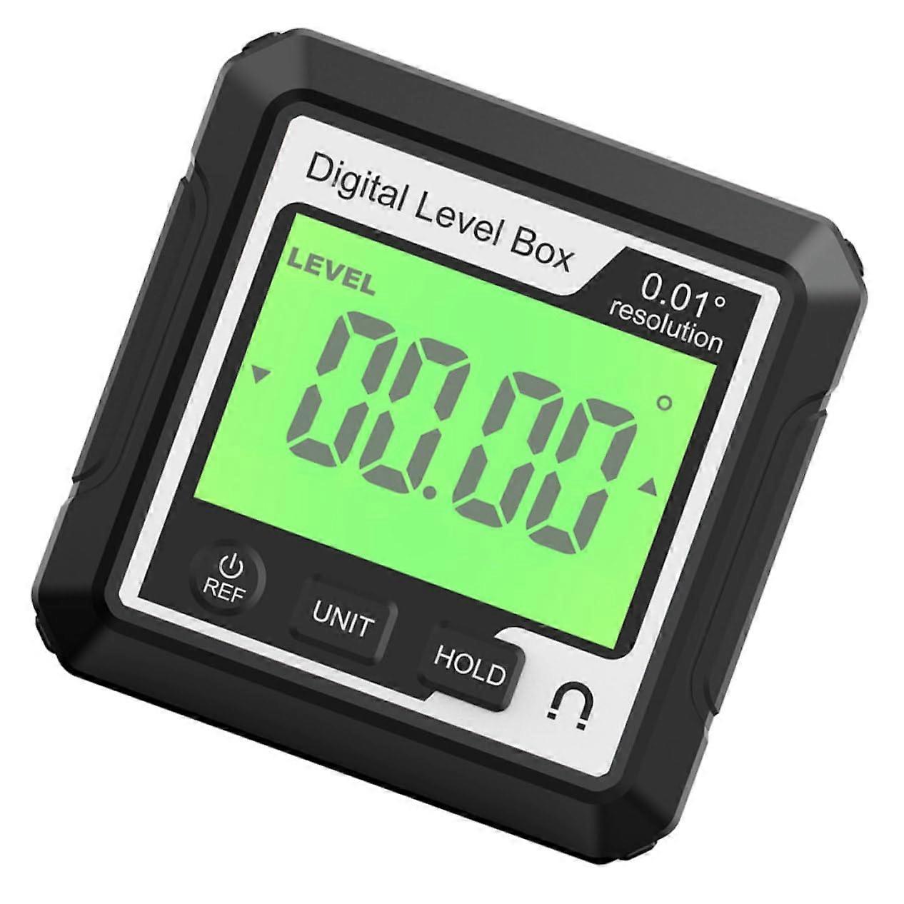 Digital Level Protractor Angle Gauge Mini Inclinometer With Backlit LCD, Compact Tire Assembly Precision Cutting Tool