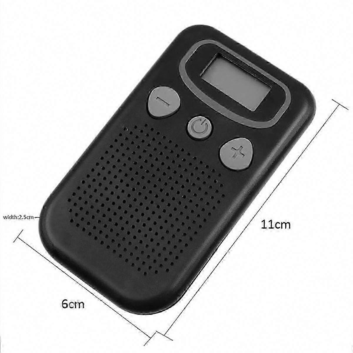 Voice Amplifier for Elderly, Pocket Sound Enhancer with Large LCD Display