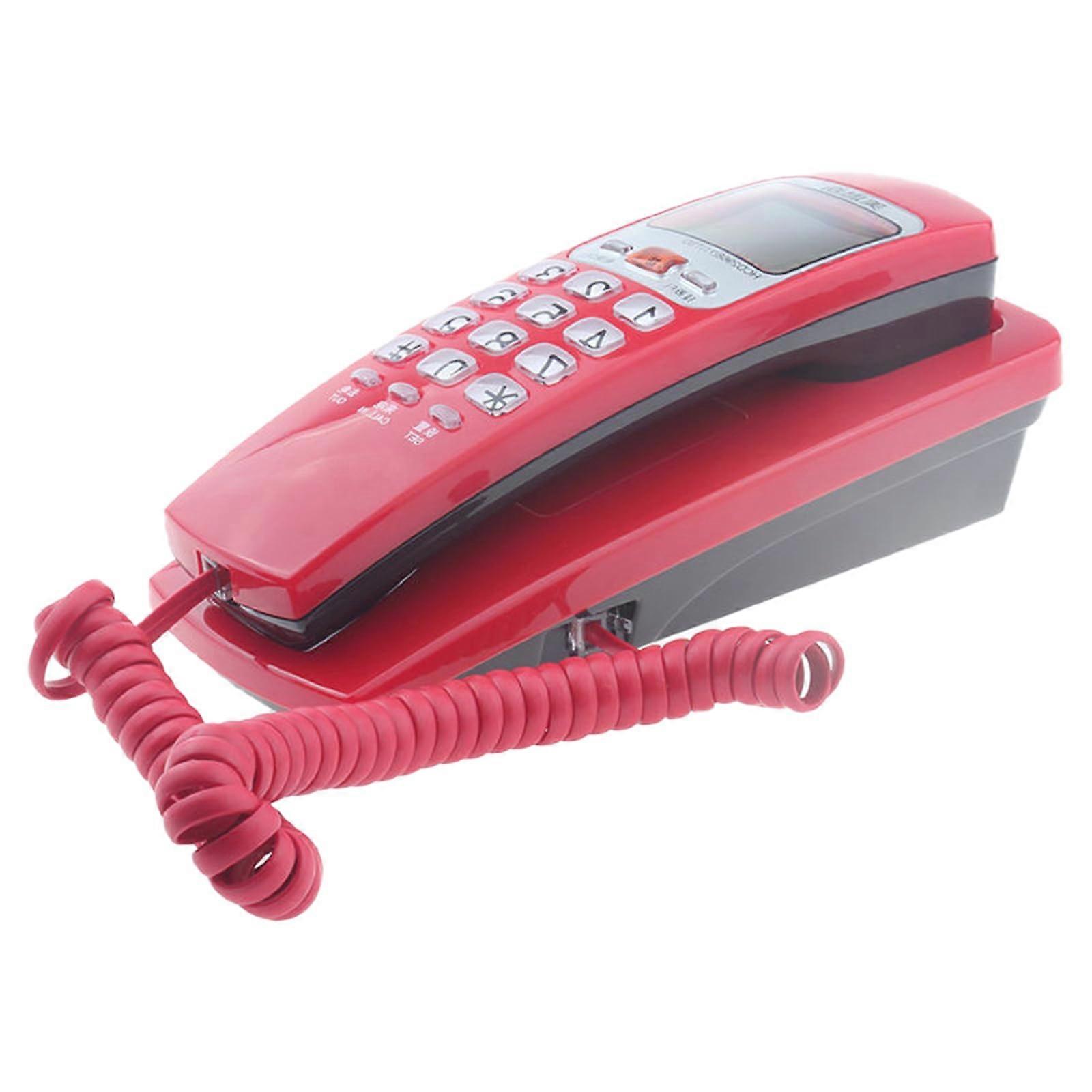 Corded Landline Phone With Last Number Redial, Call Storage, Query Function, Easy Install For Home Office