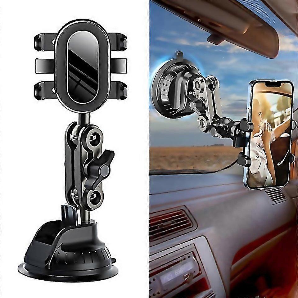 For Car Universal Overhead Camera Suction Cup Phone Holder Short Style