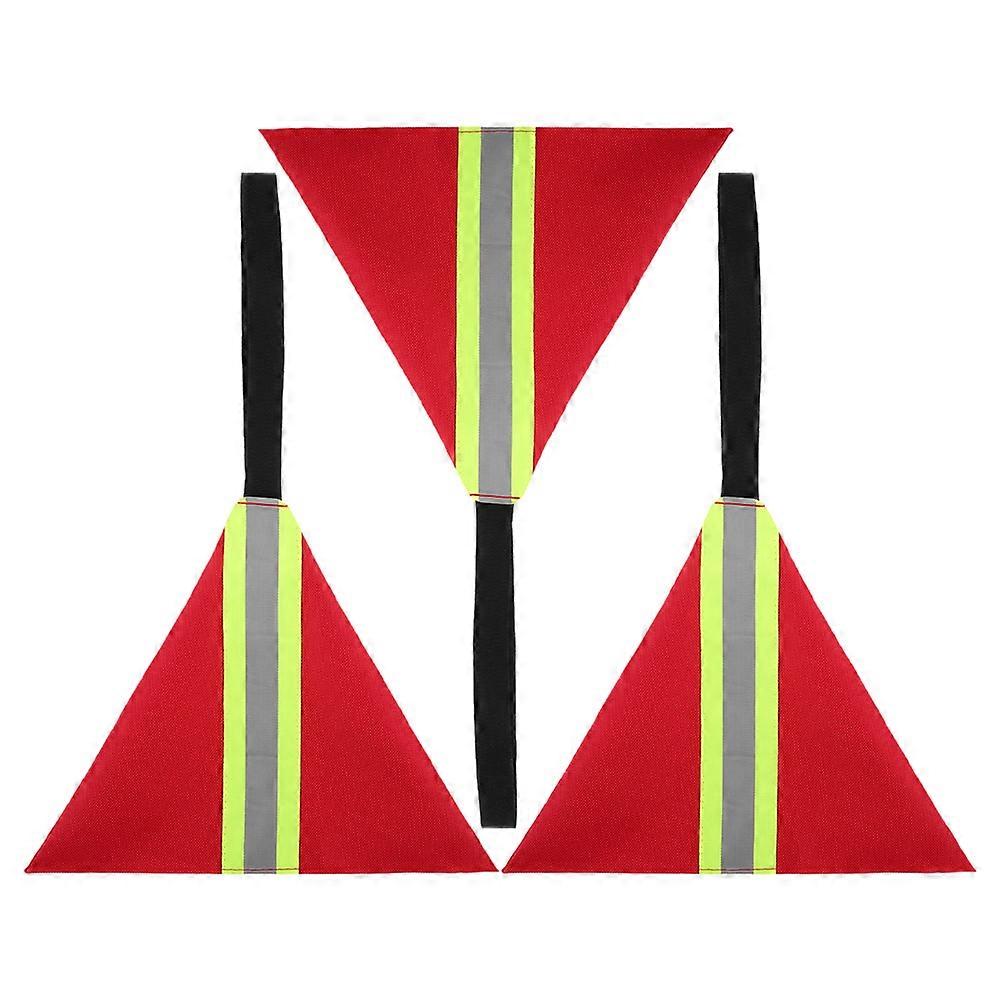 Travel Flag Kayak Accessories Safety Warning Flag with Reflective Strips 3Pcs