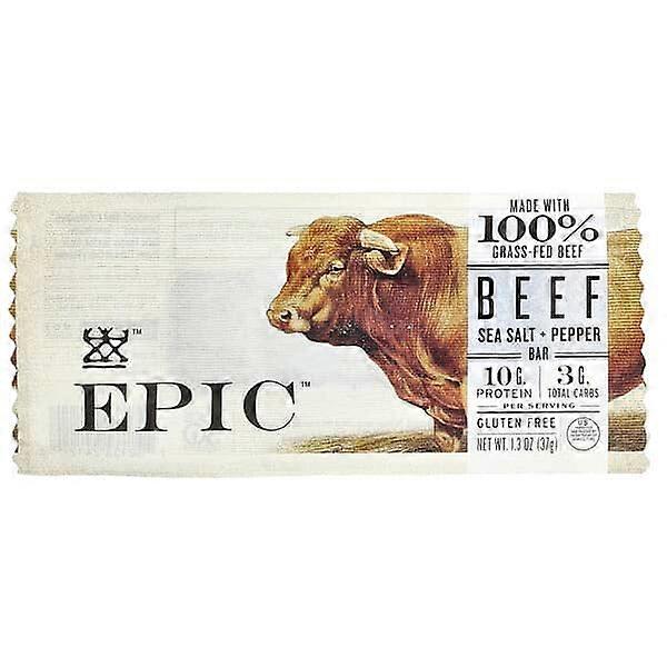 Epic Bar, Beef Bar, Salt + Pepper, 1.3 oz (37 g)