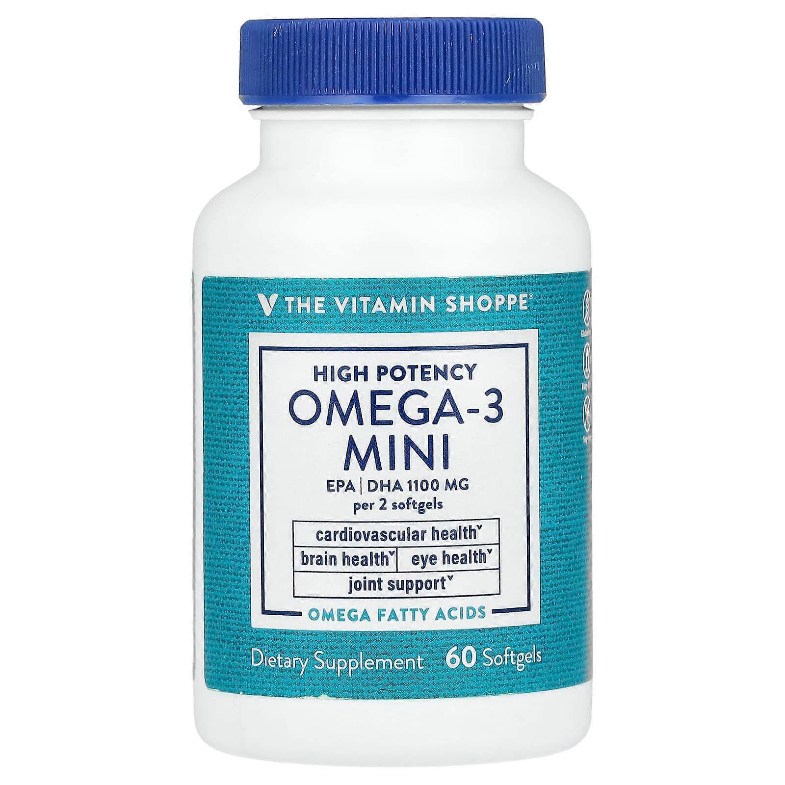 Omega-3 Mini, High Potency, 60 Softgels