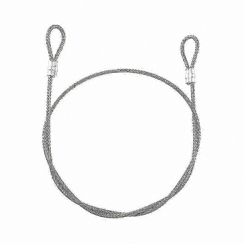 Stainless Steel Wire Rope with Eye Loops for Lifting and Secured Applications Coated for Durability and Anti-Theft Use