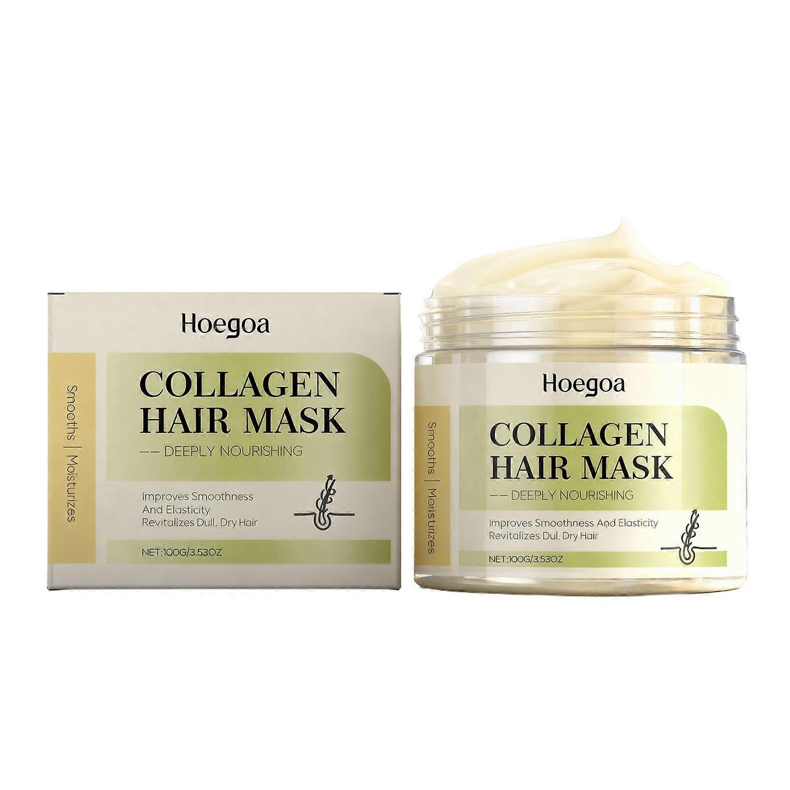 Hoegoa The Soft And Smooth Hair Mask Makes Your Hair Light And Fluffy, Leaving It Fresh, Moisturizing, Plump, Lustrous And Fragrant