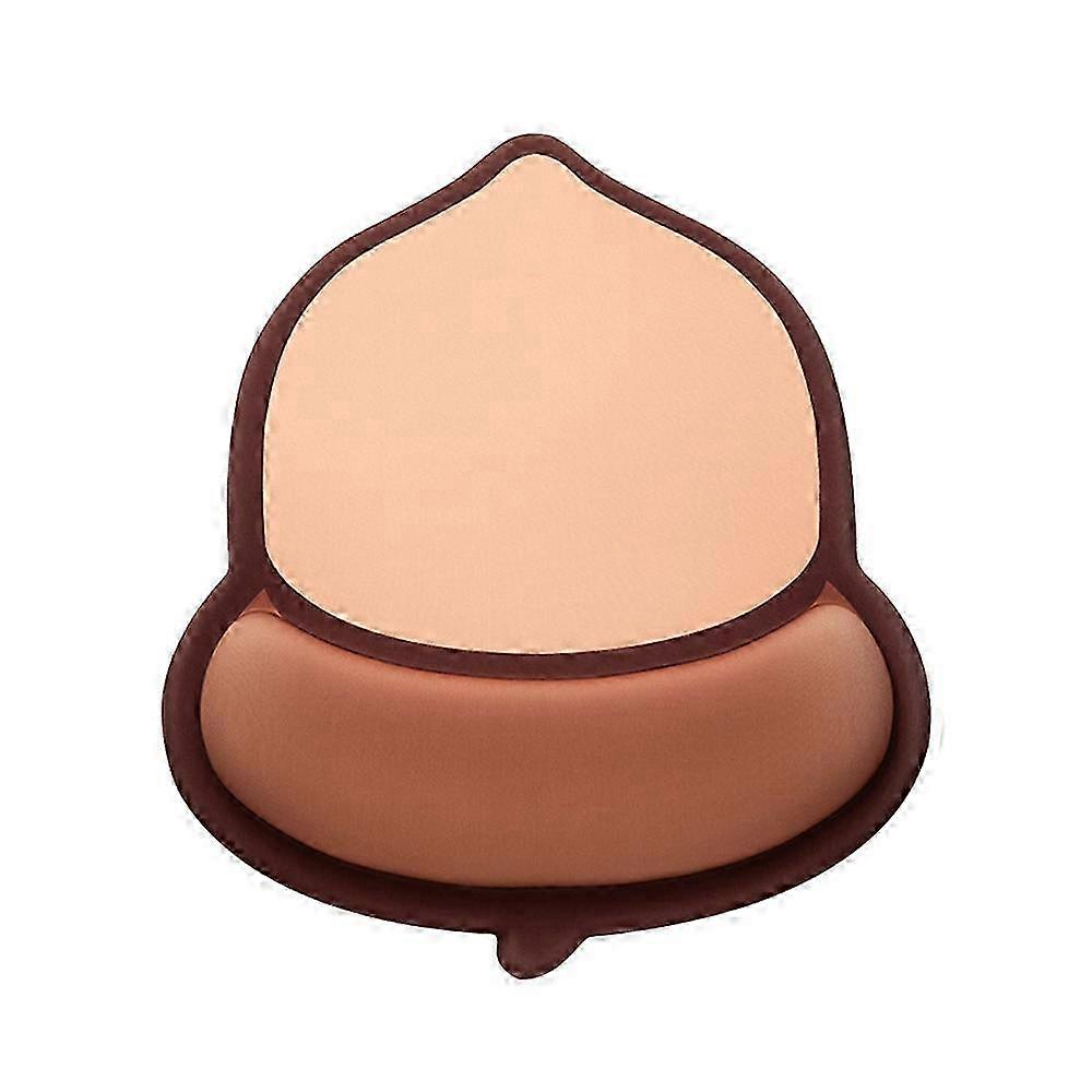 25-26 Ergonomic Mouse mat Brown Acorn nut Wrist pad Mouse mat with Gel Wrist Support Mouse mat