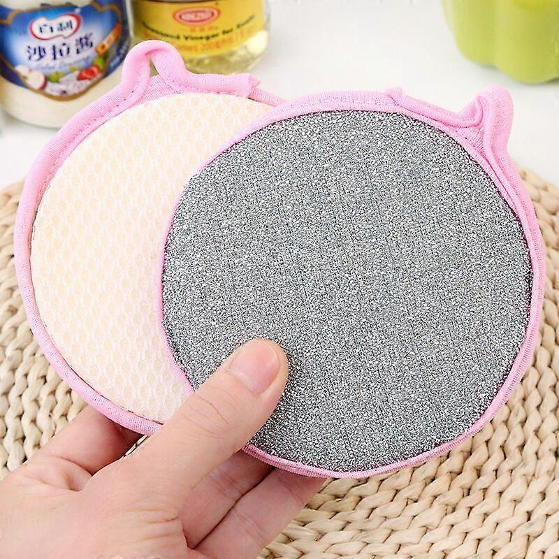5 pcs double sided dishwashing sponge