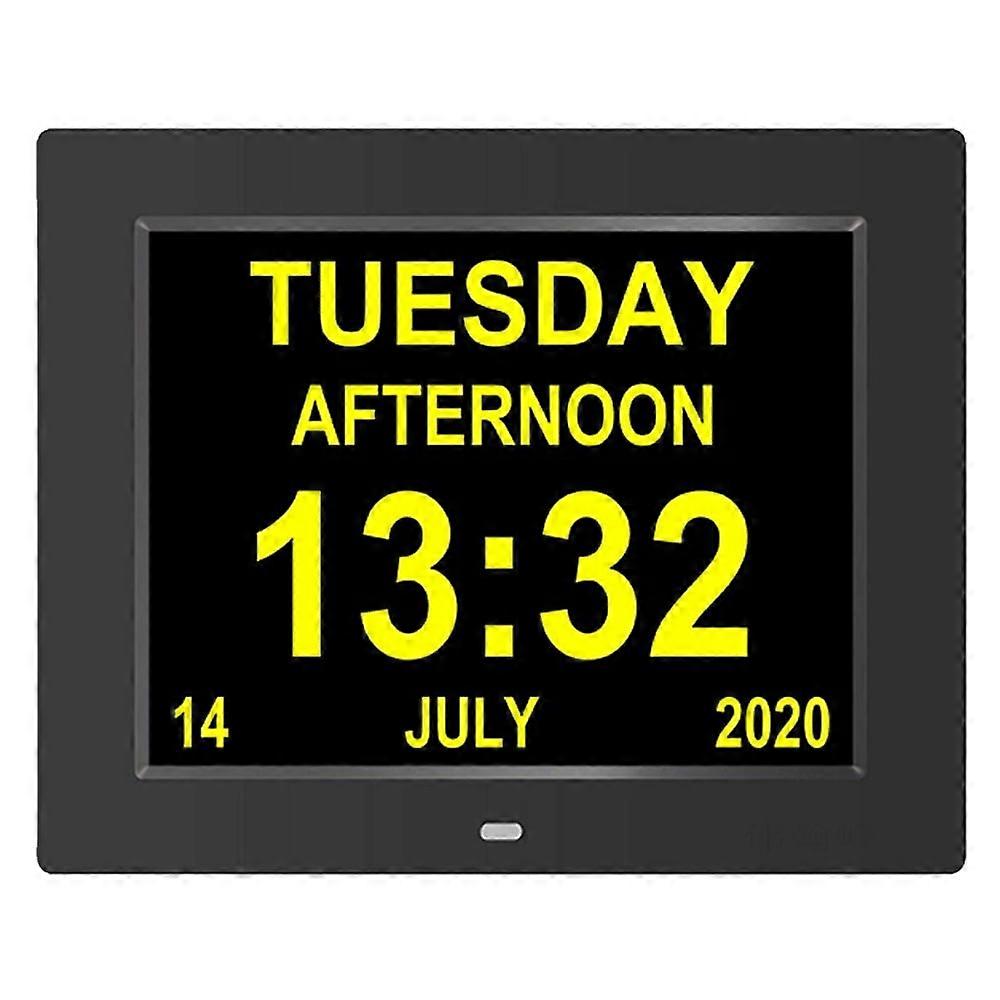 Pomoko Lifetime Day Digital Clock, Large Display with Date and Day