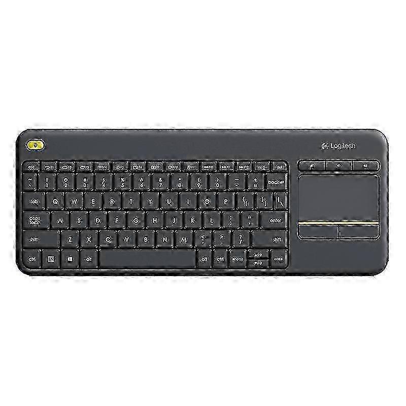 Logitech K400 Plus 2.4GHz Wireless Touch Control Keyboard, Wireless Range: 10m (Black)