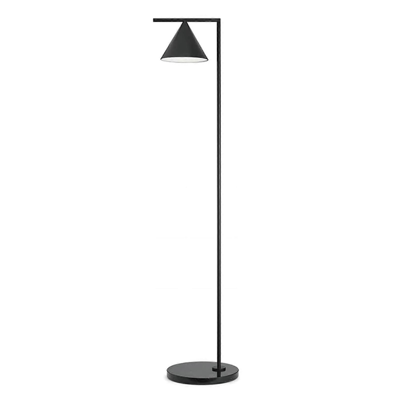 Cone Shaped Tall Lamps Up and Down Adjustable Lamp Head Marble Base Modern Floor Lamp