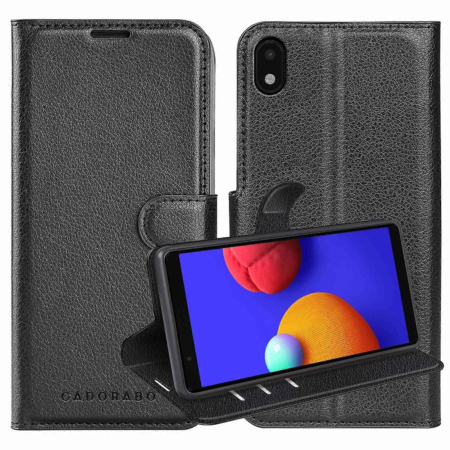 Samsung Galaxy A01 CORE Case - Protective Case with Card Slots and Stand Function