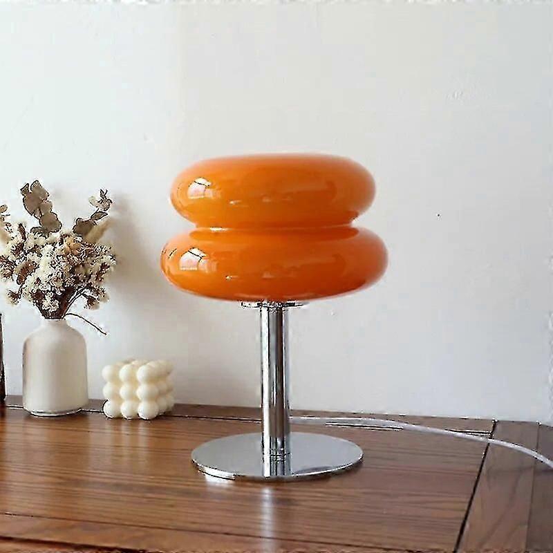 Lampe de table en verre macaron pour chambre à coucher, veilleuse LED tricolore à intensité variable certifiée CE - Yueyi