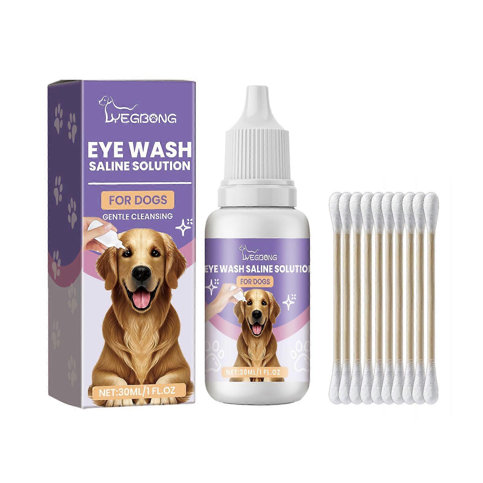 Dog's Normal Saline Eye Cleaner Contains Sodium Chloride