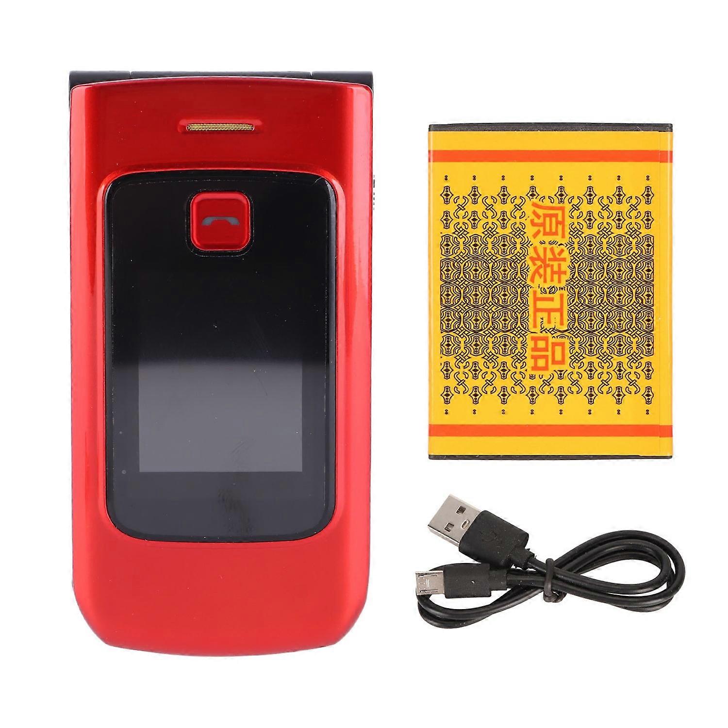 4G Senior Flip Phone with Big Button Clear Sound Flip Cell Phone for Elderly Dual Screen Display 480