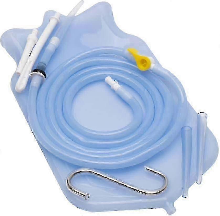 Non-toxic enema bucket kit for colon cleansing with 4 nozzles
