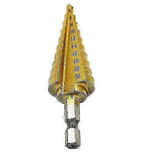 LM fornnerg 1Pc Hex Titanium Step Cone Drill Bit Hole Cutter 4-22mm HSS for Sheet Metal Wood CWG 2025