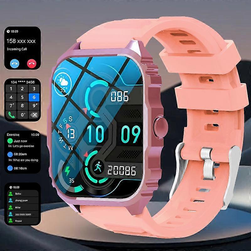 1.84" HD Display Smart Watch – Wireless Calls, Custom Wallpapers, Android/iOS Compatible. Fitness, Alerts, Music Control. Stylish for All!