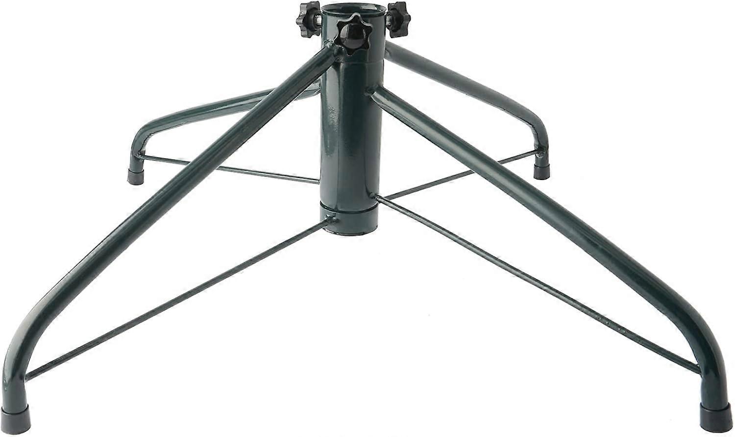 Christmas Tree Stand for Artificial Trees Sturdy Metal Christmas Tree Base Decoration (Green) 20.5"