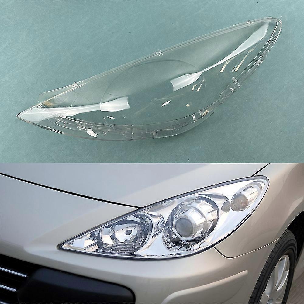 For Peugeot 307 2008 ~2013 Headlamp Cover Transparent Lamp Headlight Shell Lens Plexiglass Replace The Original Lampshade