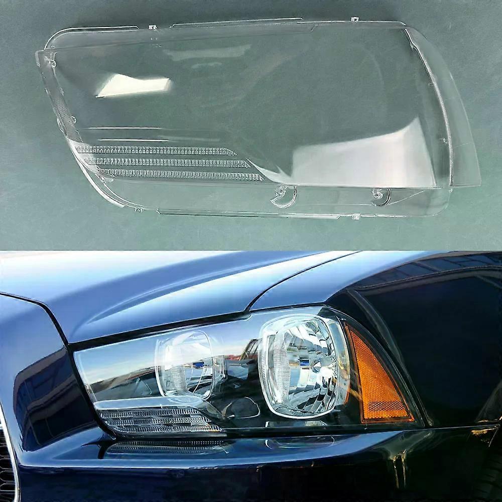 For Dodge Charger 2011-2014 Headlight Cover Transparent Headlamp Shell Lamp Shade Lens Replace Original Lampshade Plexiglass