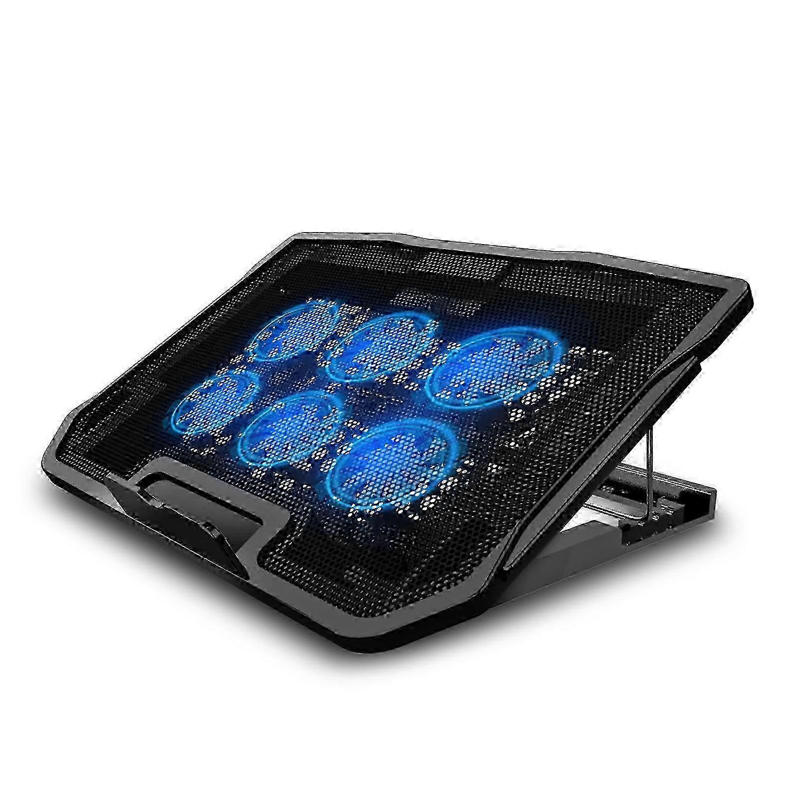 Laptop Cooler with LED Light Dual USB Notebook PC Cooling Pad Computer Cooling Fan Stand 2025
