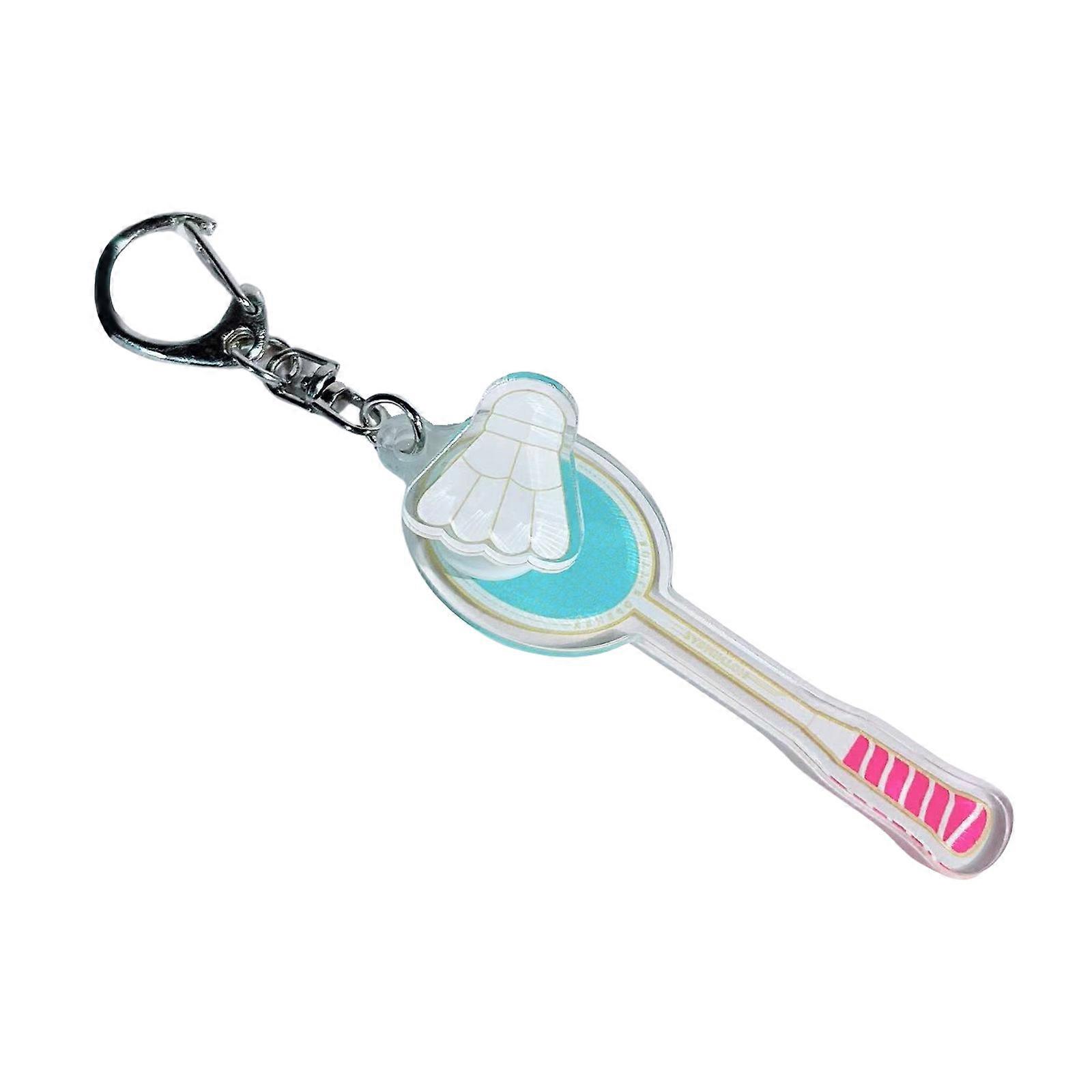 Creative Car Keychain Swimming Pool Keyring Pendant Bag Charm Decorations Basketball Rotating Keychain Hanging Ornament Multicolor