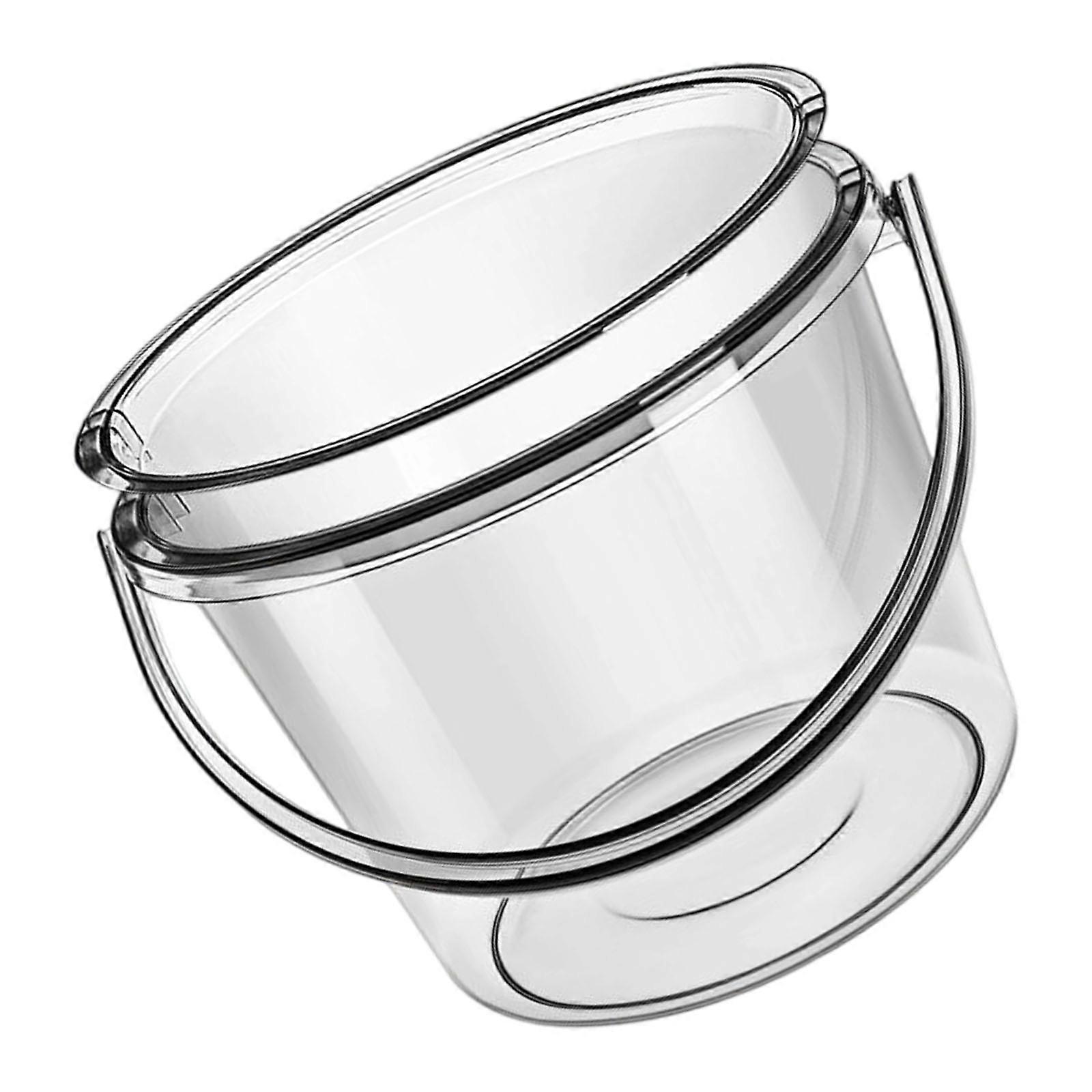 Transparent Bucket with Handle for Efficient Water Storage Suitable for Camping and Home Cleaning  High transparency