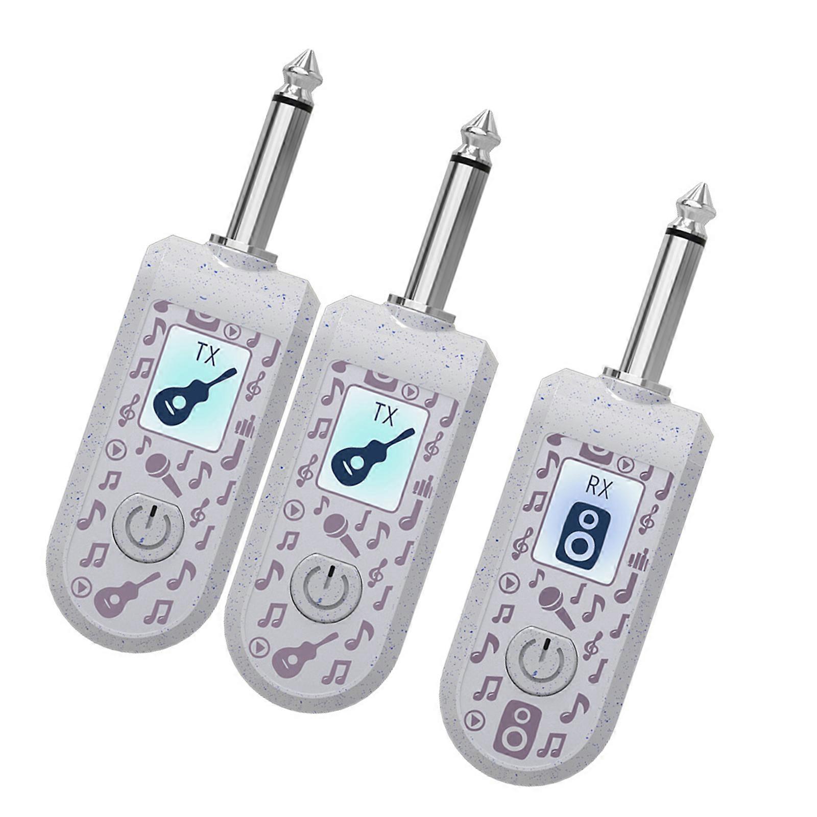 Lightweight ABS Wireless Converter For Instruments Enables On Stage Studio Guitar Use  White