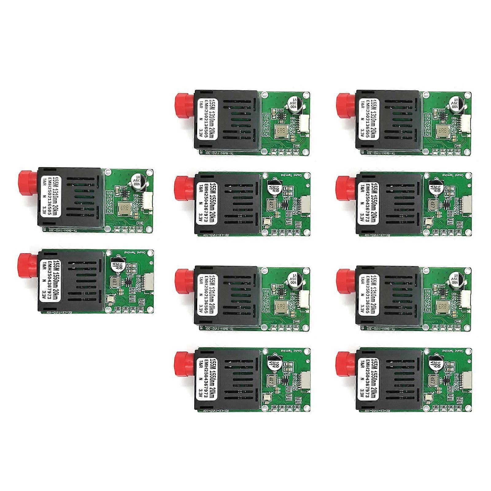 Long Ranges 20km Fiber Opticals Transceiver Module With Double Video/TTL Channel And ABS Housing Design Multicolor