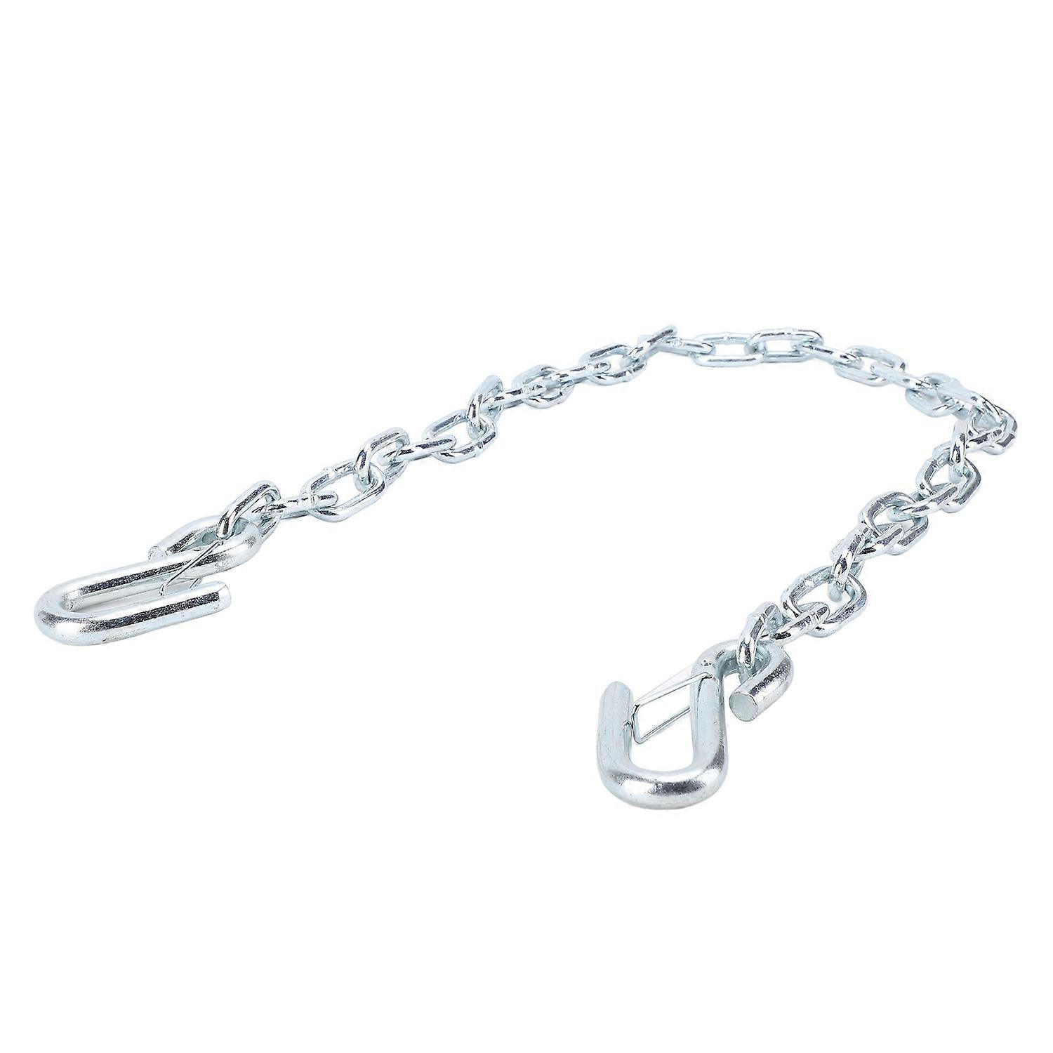 Trailer Safety Chain High Strength 1m Length with S Hooks 3500lbs Capacity Stretch Proof for Trailer