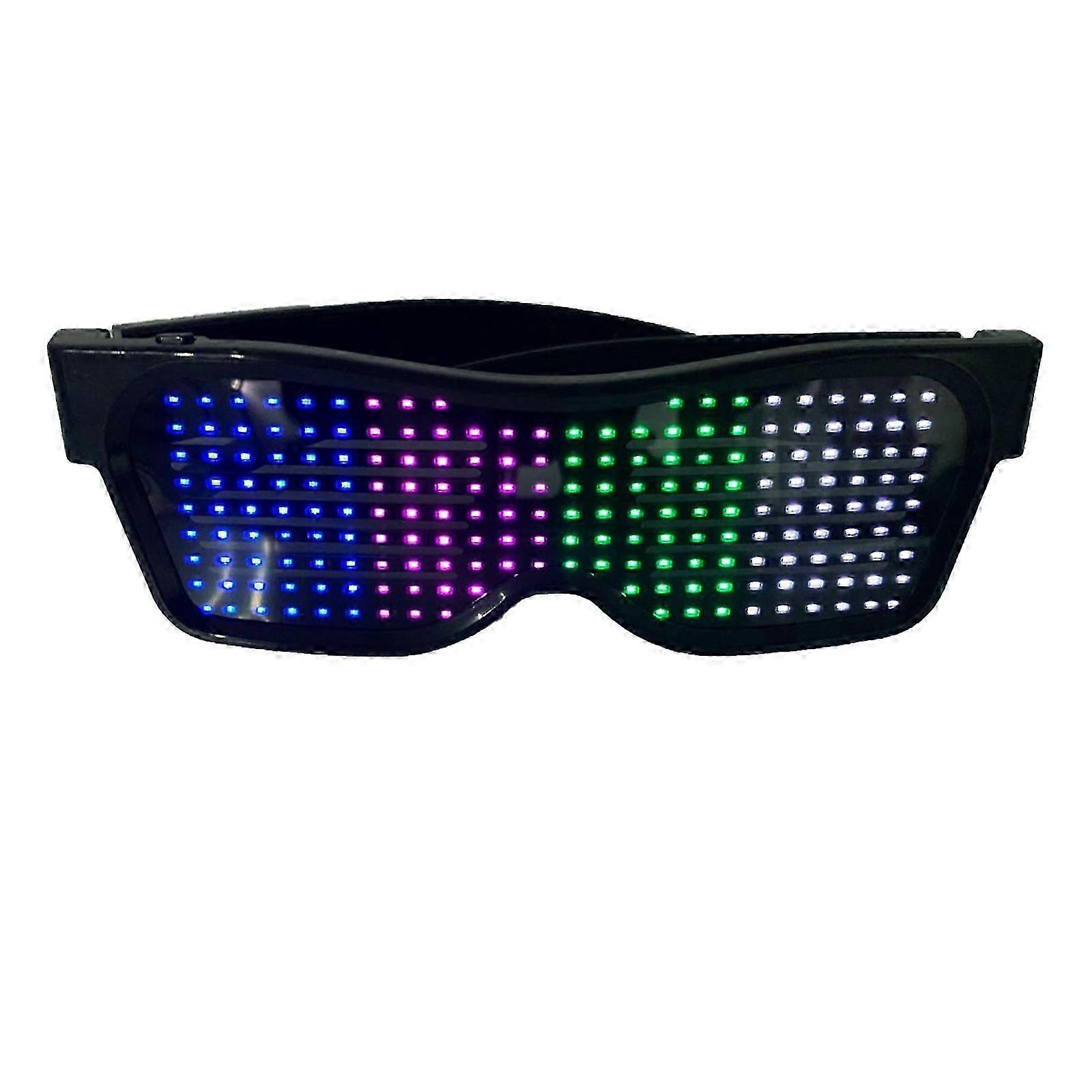 Led Bluetooth Glasses Colorful Light For Party
