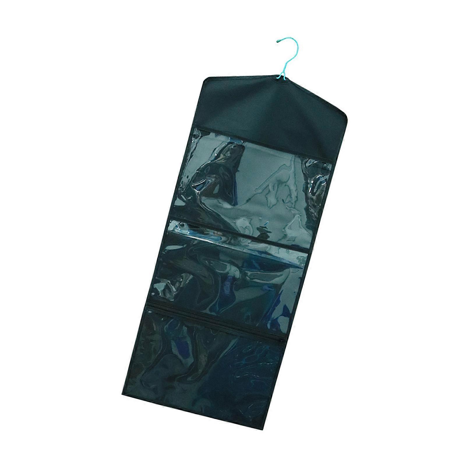 Two Sided Wall Mount Organizer With See-through Mesh Pockets Thickened Oxfords Component For Multipurpose Home Storage Multicolor