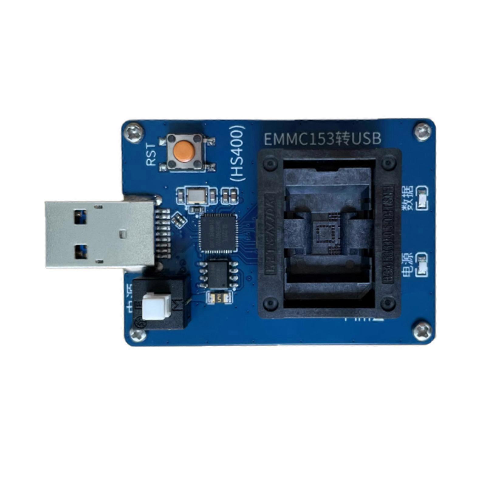 DIY Module USB Programming Socket EMMC153 Burning Socket Converted To USB Photo  Upgrades for MCU & Embedded Systems Multicolor