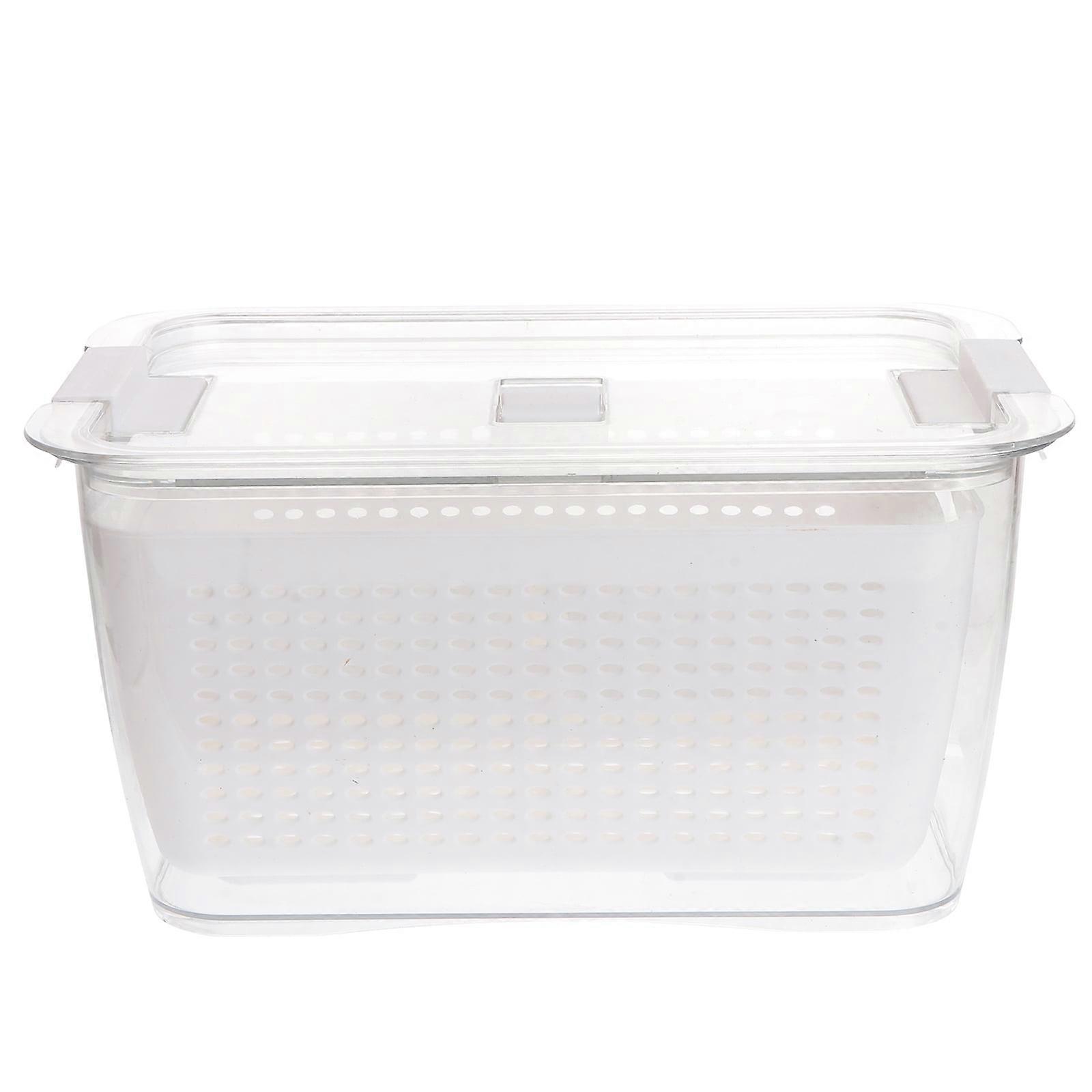 1Pc Double Layer Large Drainer Storage Draining Holder Vegetable Washing Basket