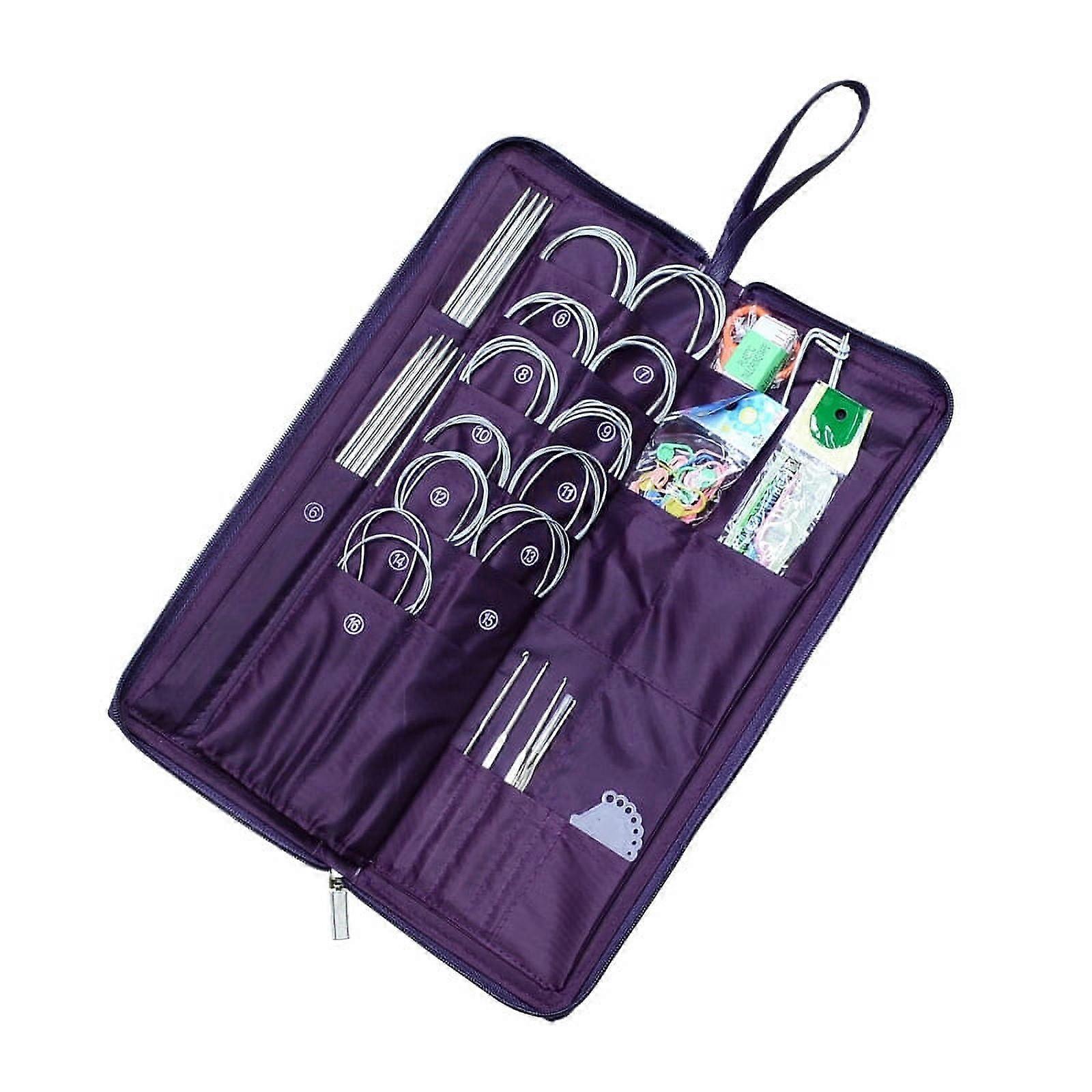 Stainless Steel Knitting Tool Sets Mixed Color