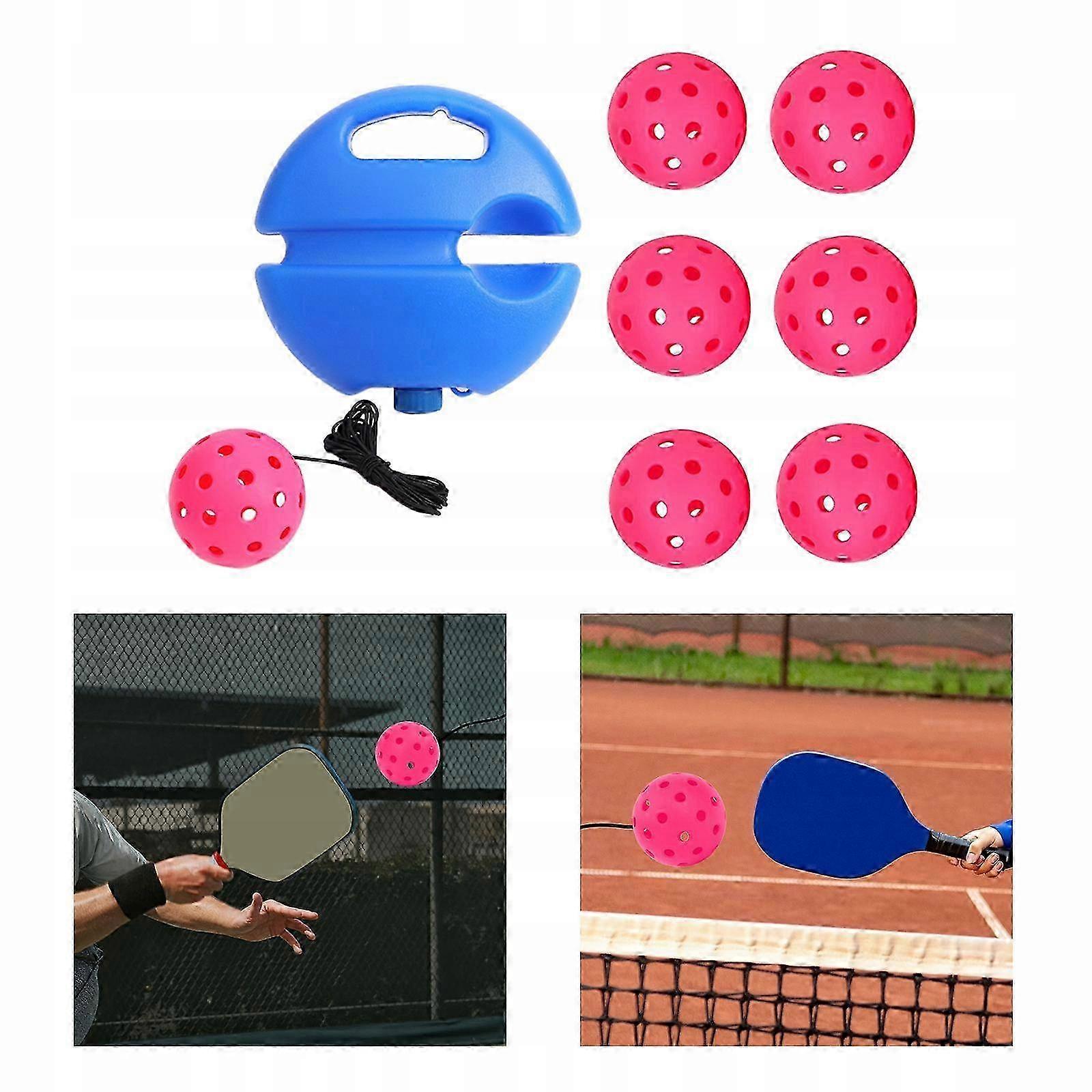 Pickleball Trainer Portable Pickleball Bouncer For Pink And Red Balls