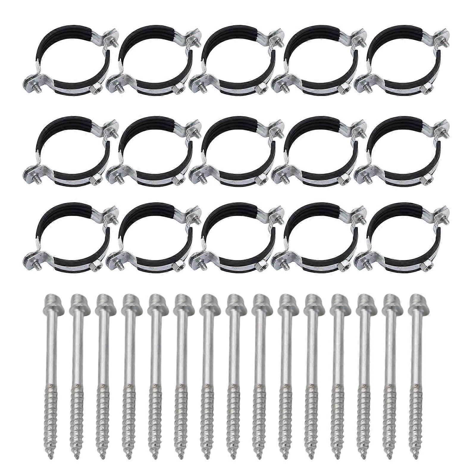 15 Piece 8mm Tube Fastener Set Weather Resistant Plastic Supports Ensuring Steady Tube Alignment in Construction Multicolor