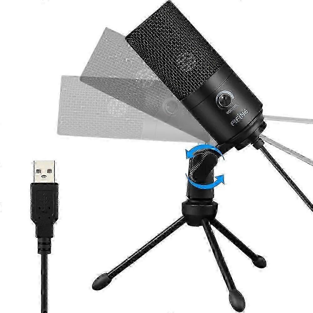 Recording Microphone Usb Socket Suit For Computer Windows Laptop High Sensitivity For Instrument Game Video Recording K669b
