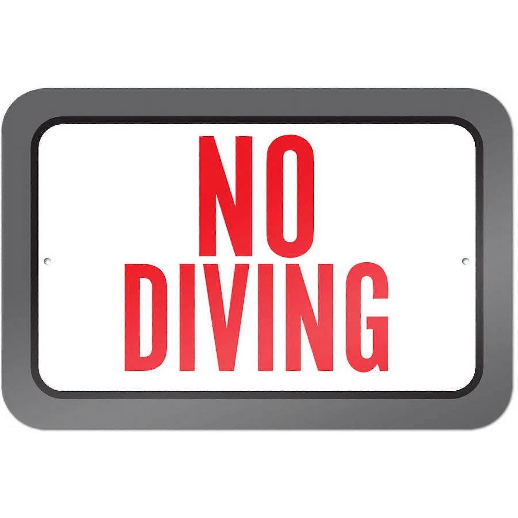 No Diving Sign