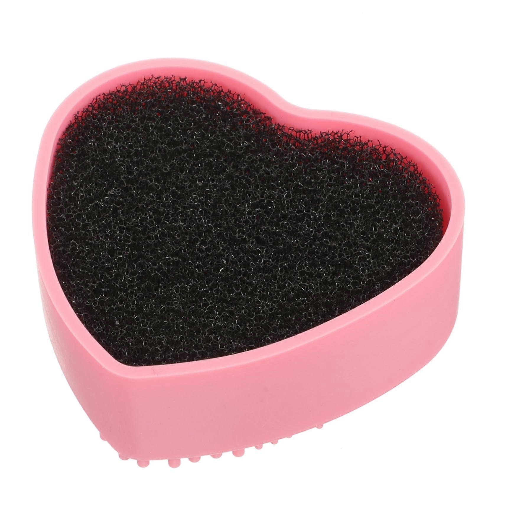 2 Pack Eyeshadow Brush Cleaner Sponge Box for Quick Dry and Wet Makeup Tool Cleaning