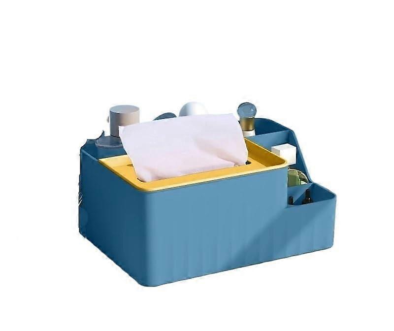 Waterproof Car Tissue Box Cover and Holder with Easy Closure for Home Office Travel – Blue