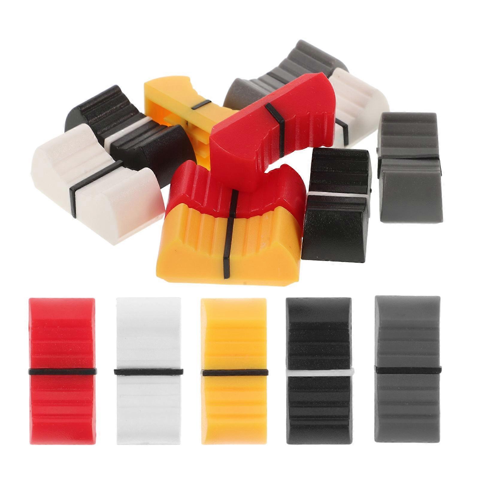 Console Mixer Slider Fader Knobs Push Caps Replacement for Potentiometer 50Pcs