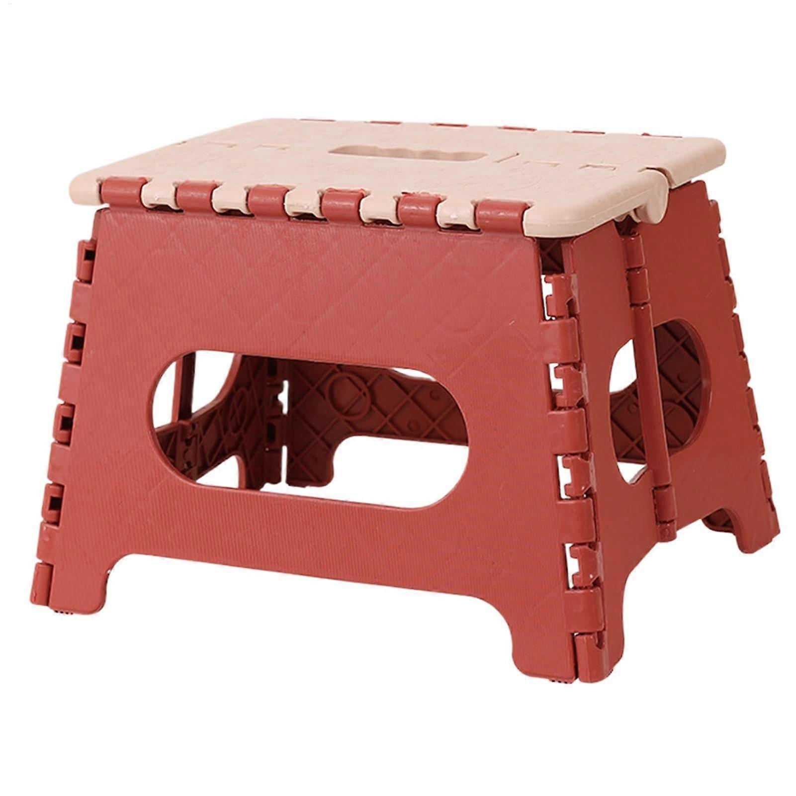 Small Folding Step Stool with Handle for Spa, Sauna, Balcony, Terrace and Travel Seating