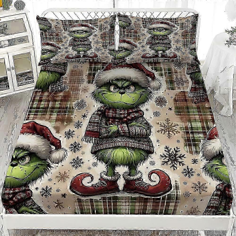 The Grinch three-piece fitted sheet set w