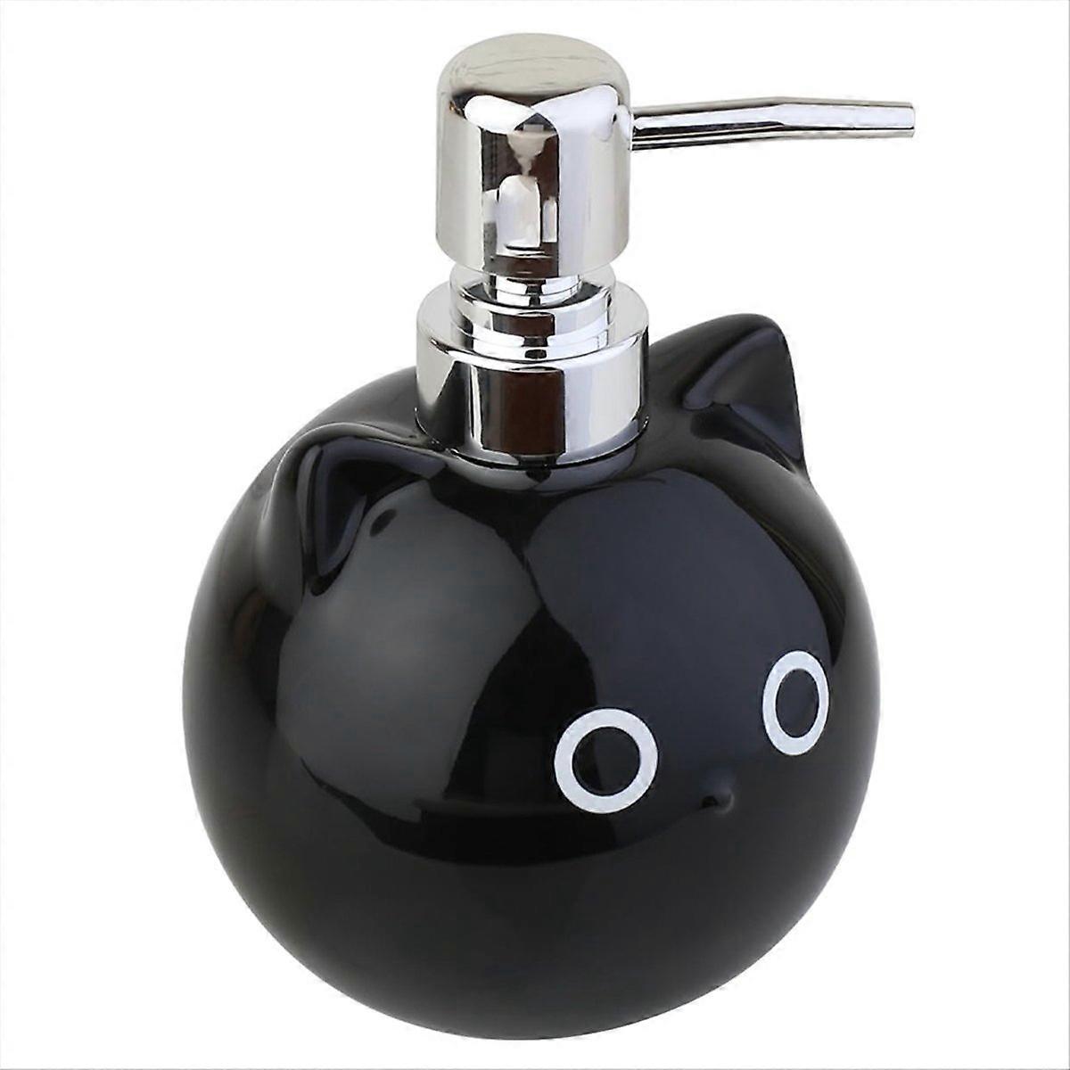 Ceramic Cat Soap Dispenser Lotion/Shower Gel Dispenser