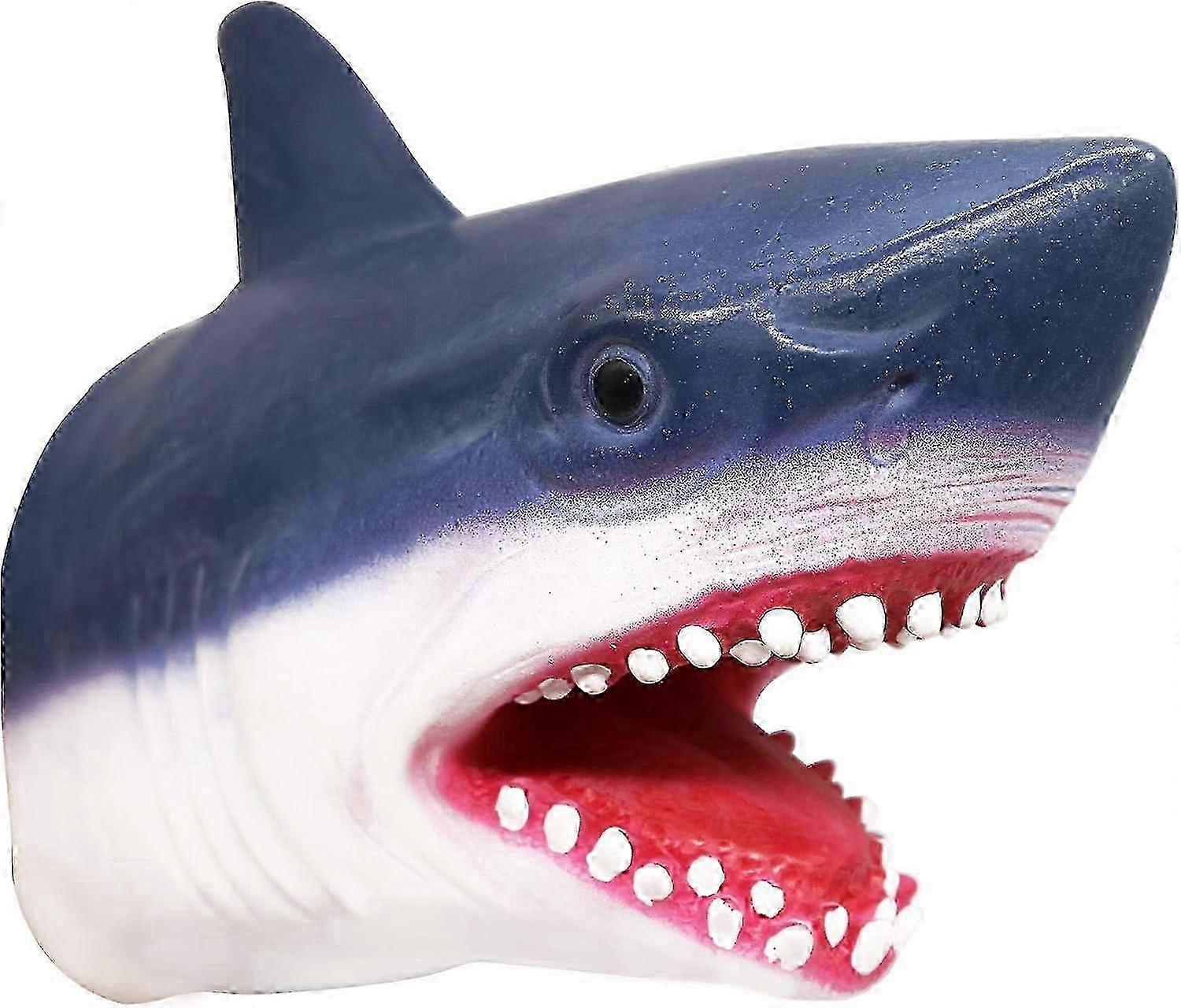 Puppet Toys,Soft Rubber Realistic Shark Head Hand Puppets for Kids Shark Puppet 25-26