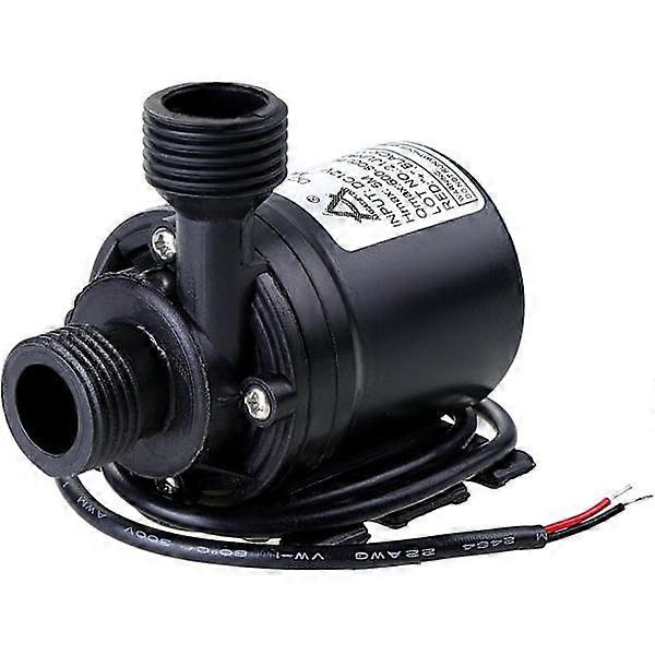 Circulation Pump DC 12V 800L/H 5M Water Circulation System Black 1pc