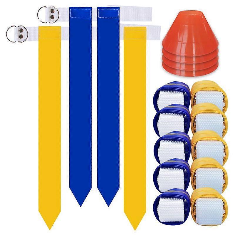 Flag Football Set,10 Player Flag Football Belts and Flags Set