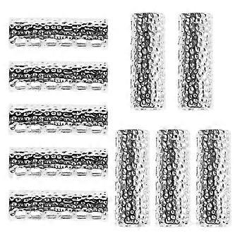 Silver Strap Adapter Metal Watch Band Connector for Home Use 10Pcs