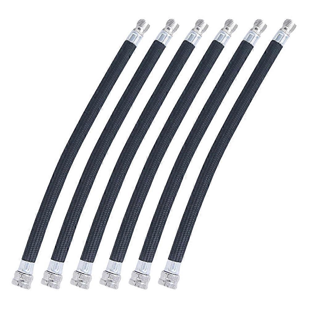 Air Pump Extension Hose for Bicycle 6Pcs Replacement Hose Attachments